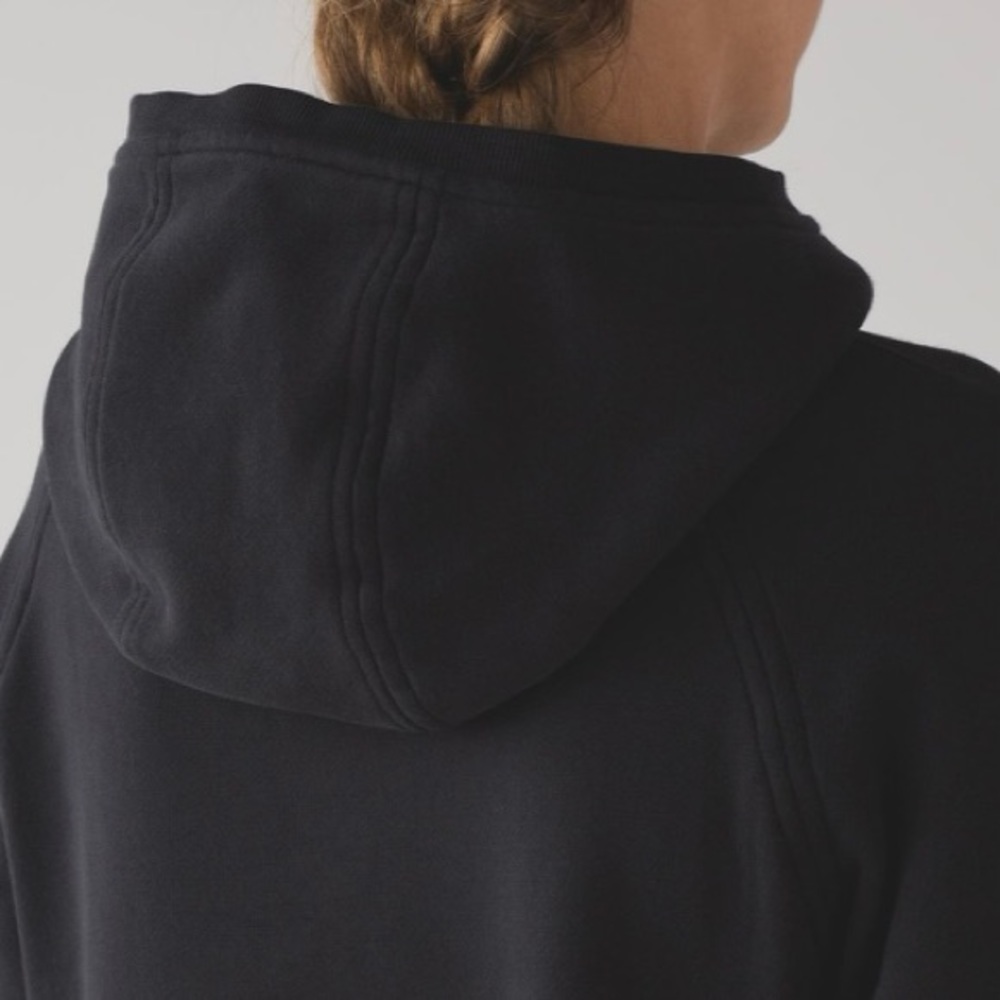 Lululemon Fleece Please Sweatshirt Pullover Hoodie in Black Size 2 - Picture 11 of 14